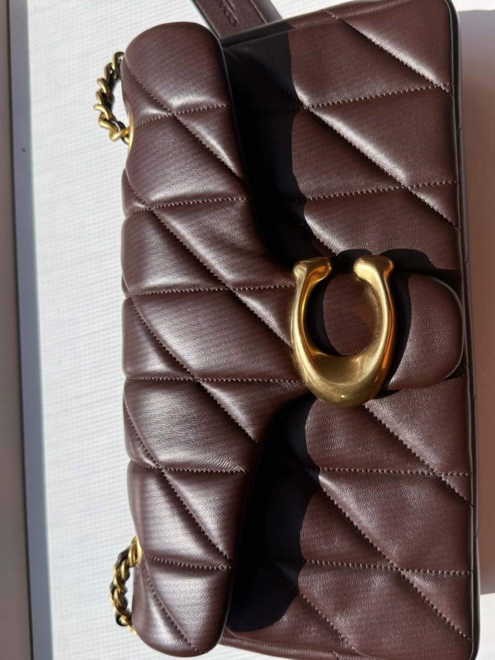 Coach Tabby 26- Quilted Brown leather- like new